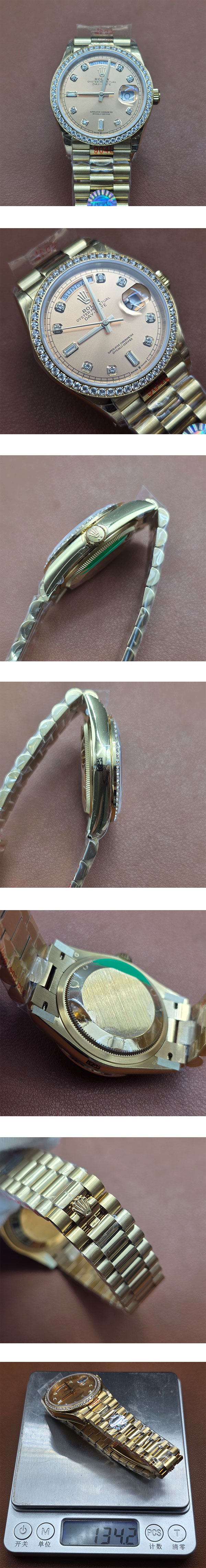 【TW製】ロレックスコピー デイデイト M128348RBR-0008 加重版 最新入荷